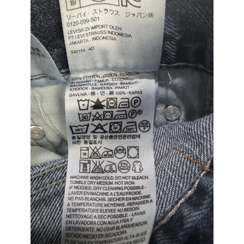 Levis 569 Jeans Men 34x32 Blue Loose Baggy Straight Whisker Distress Denim Y2K - Picture 9 of 10